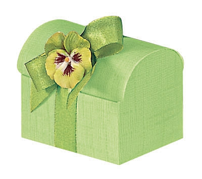 Lime Linen Confection Boxes