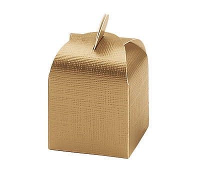 Gold Linen Confection Boxes