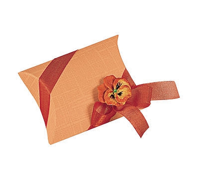 Orange Linen Confection Boxes