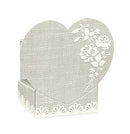 Silver and White Lace Confection Boxes
