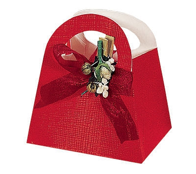 Red Linen Confection Boxes