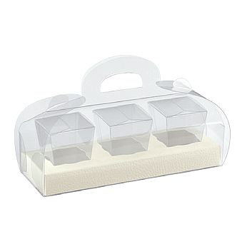 White-Clear Confection Boxes