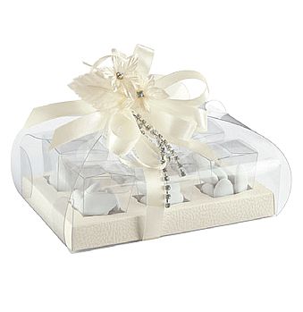 White-Clear Confection Boxes