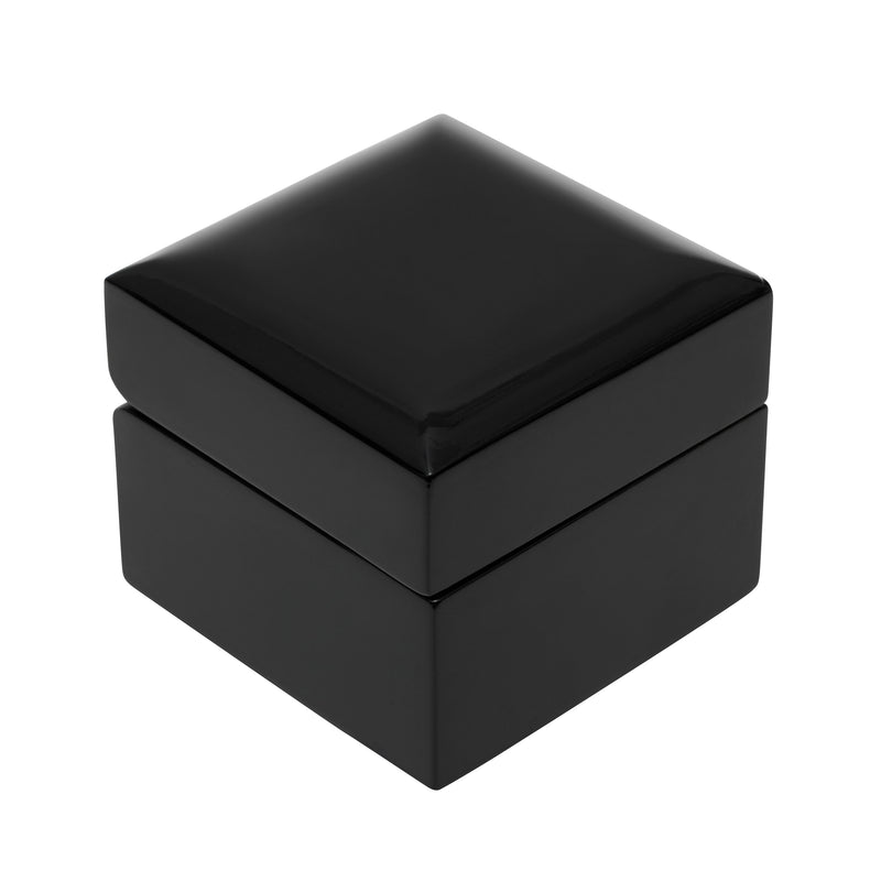 Black Piano Ring Box