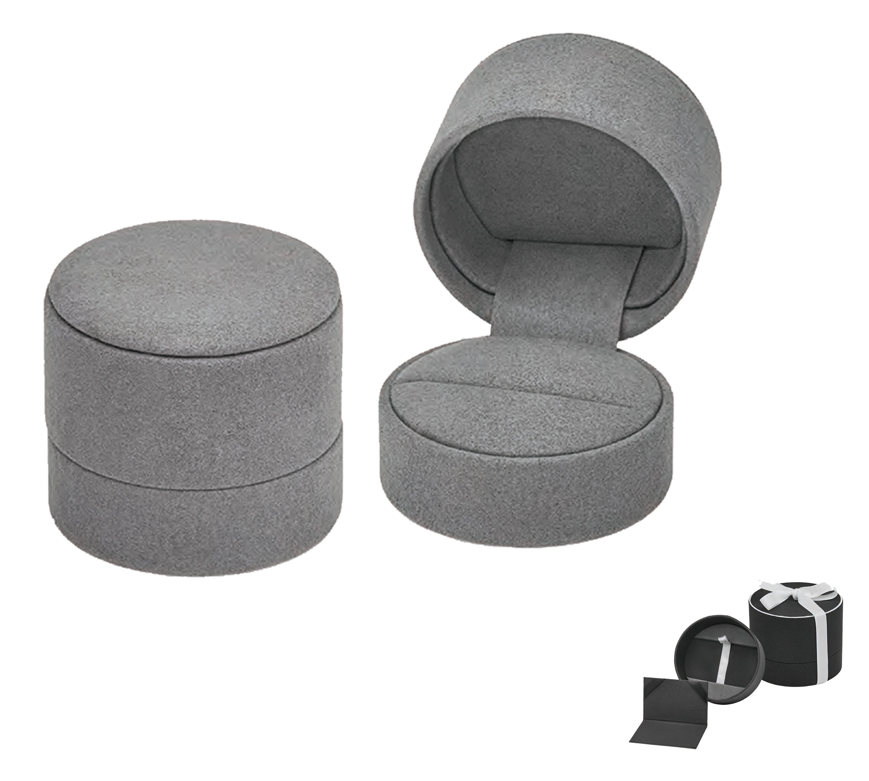 Haute Round Suede Ring Box