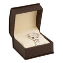 Leatherette Collar Watch Box Leatherette Interior with  Ribboned Packer