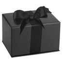 Leatherette Double Ring Box Leatherette Interior with Ribboned Packer