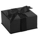 Leatherette Clip Earring Box Leatherette Interior with Ribboned Packer