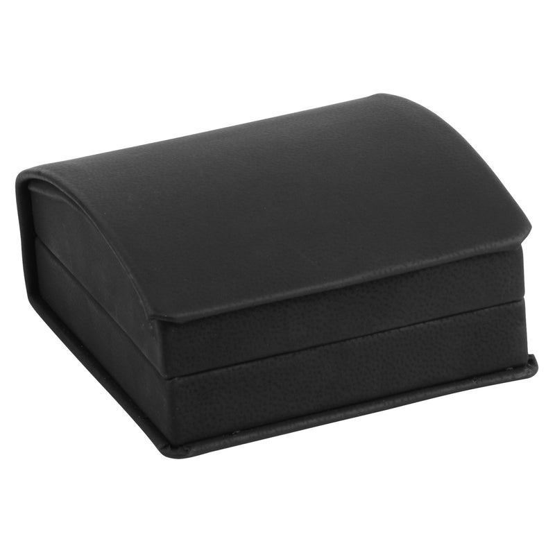 Leatherette Clip Earring Box Leatherette Interior with Ribboned Packer