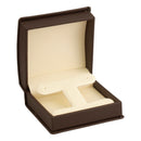 Leatherette Clip Earring Box Leatherette Interior with Ribboned Packer
