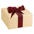 Leatherette Clip Earring Box Leatherette Interior with Ribboned Packer