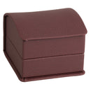 Leatherette Single Earring Box Leatherette Interior with Ribboned Packer