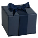 Leatherette Single Earring Box Leatherette Interior with Ribboned Packer