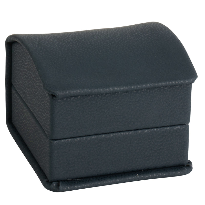 Leatherette Single Earring Box Leatherette Interior with Ribboned Packer