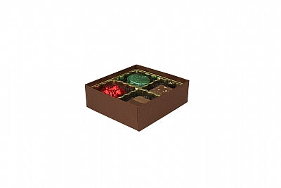 Chocolate Box with Clear Vinyl Lids