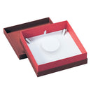 Textured Paper Covered Large Set Box with White Interior