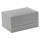 Paper Covered Large Cufflink Box with Gold Accent