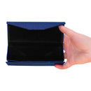 Foldable Triangular Case with Linen Texture