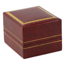 Paper Covered Clip Ring Box with Gold Accent