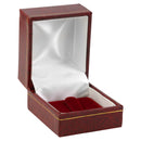 Paper Covered Clip Ring Box with Gold Accent