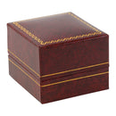 Paper Covered Single Earring Box with Gold Accent
