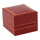 Paper Covered Single Earring Box with Gold Accent