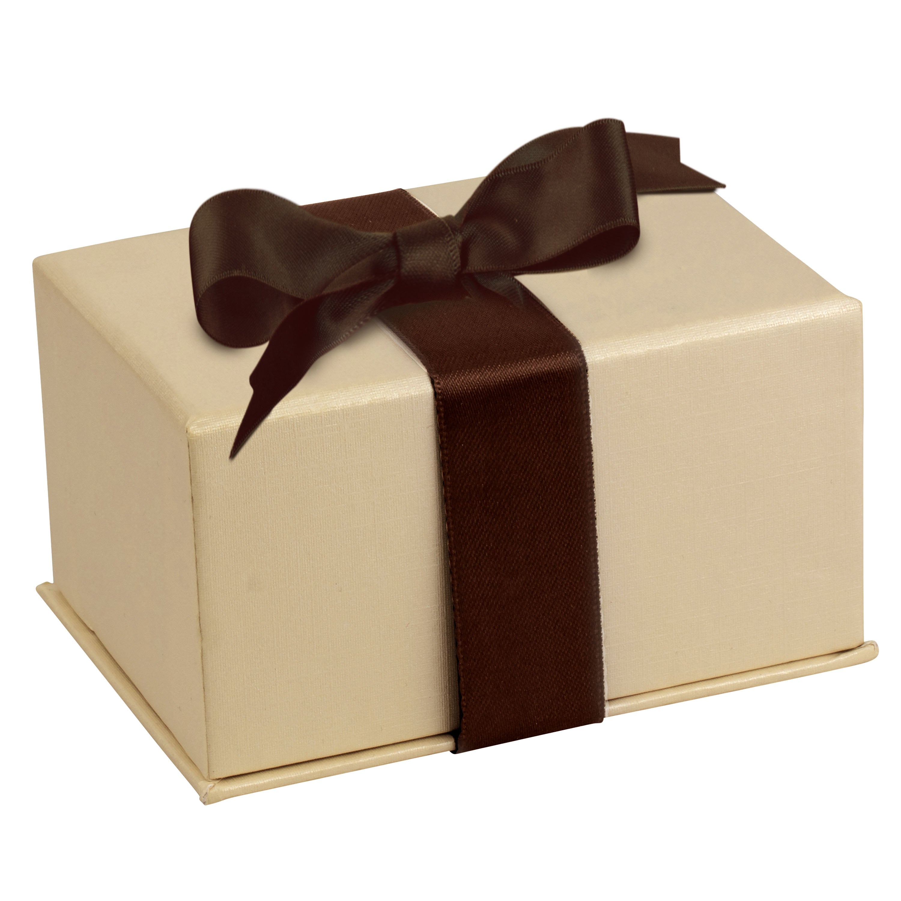 Suede Double Ring Box with Matching Interior with Ribboned Packer