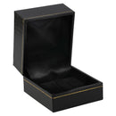 Paper Covered Clip Ring Box with Gold Accent