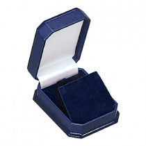 Paper Covered Universal Box with Wooden Caps on The Lid And Base - Reversible Pad, Velour Inserts and Satin Inner Lids