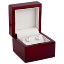 Black Piano French Clip Earring-Pendant Box (Reversible Pad)