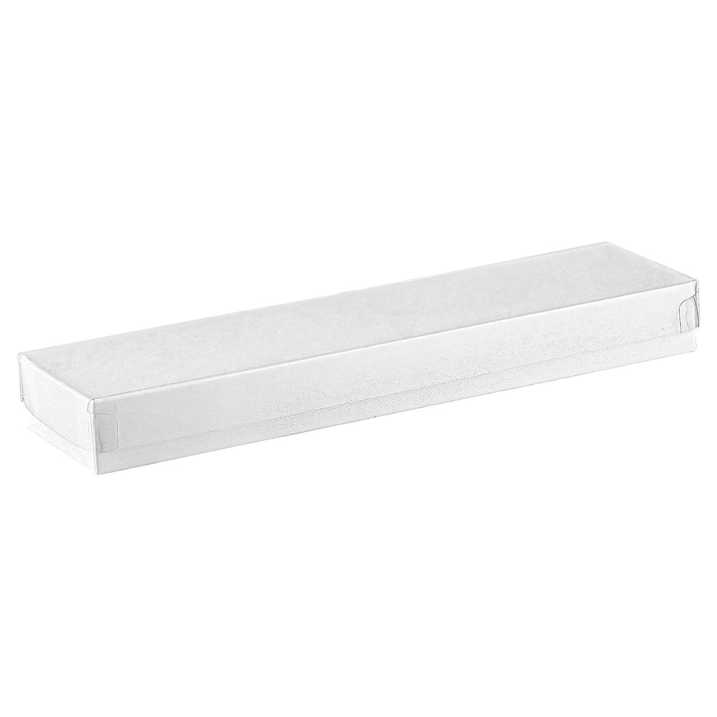 Jewelry Boxes with Clear Lids 3-1/2 inch x 3 1/2 inch | Quantity: 100 by Paper Mart, Women's, White