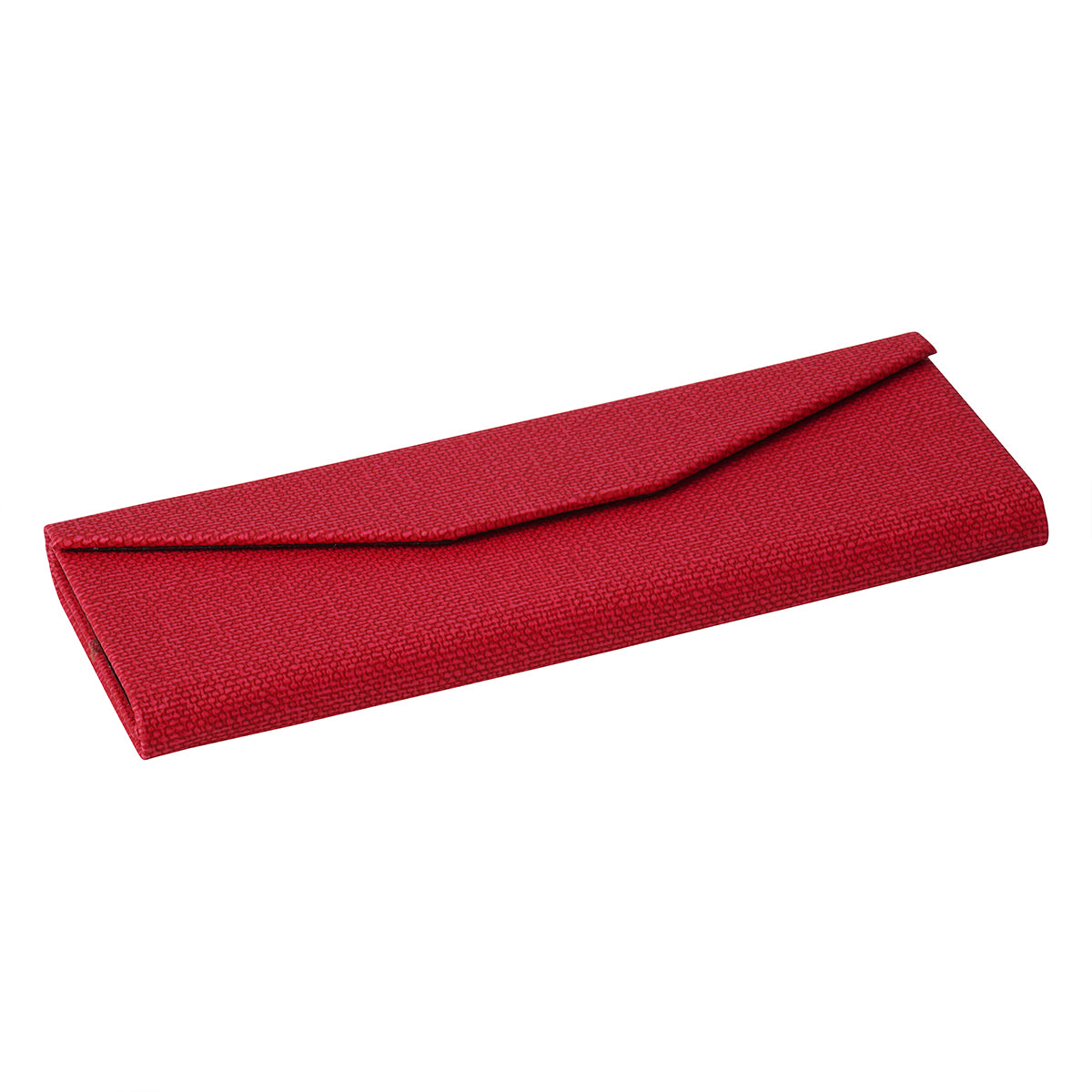 Foldable Triangular Case with Linen Texture