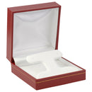 Paper Covered French Clip Earring Box with Gold Accent