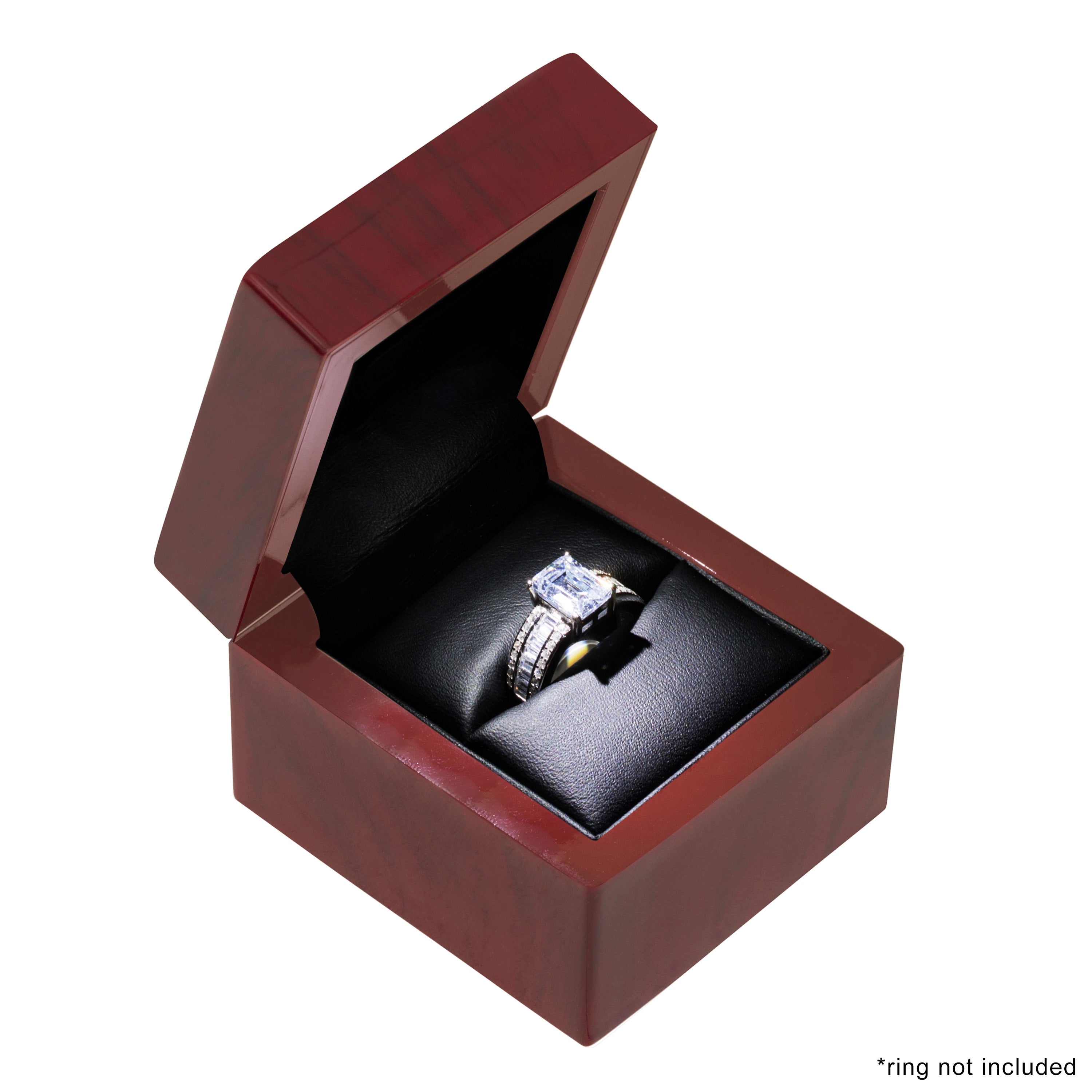 Mahogany LED Ring Box