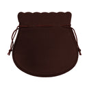 Round Suedine Pouch