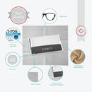 Grey Suede Anti-Fog Lens Cloth