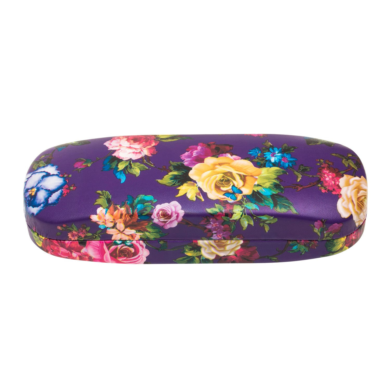 Floral PU Eyewear Case with Coordinating Cloth