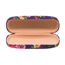 Floral PU Eyewear Case with Coordinating Cloth