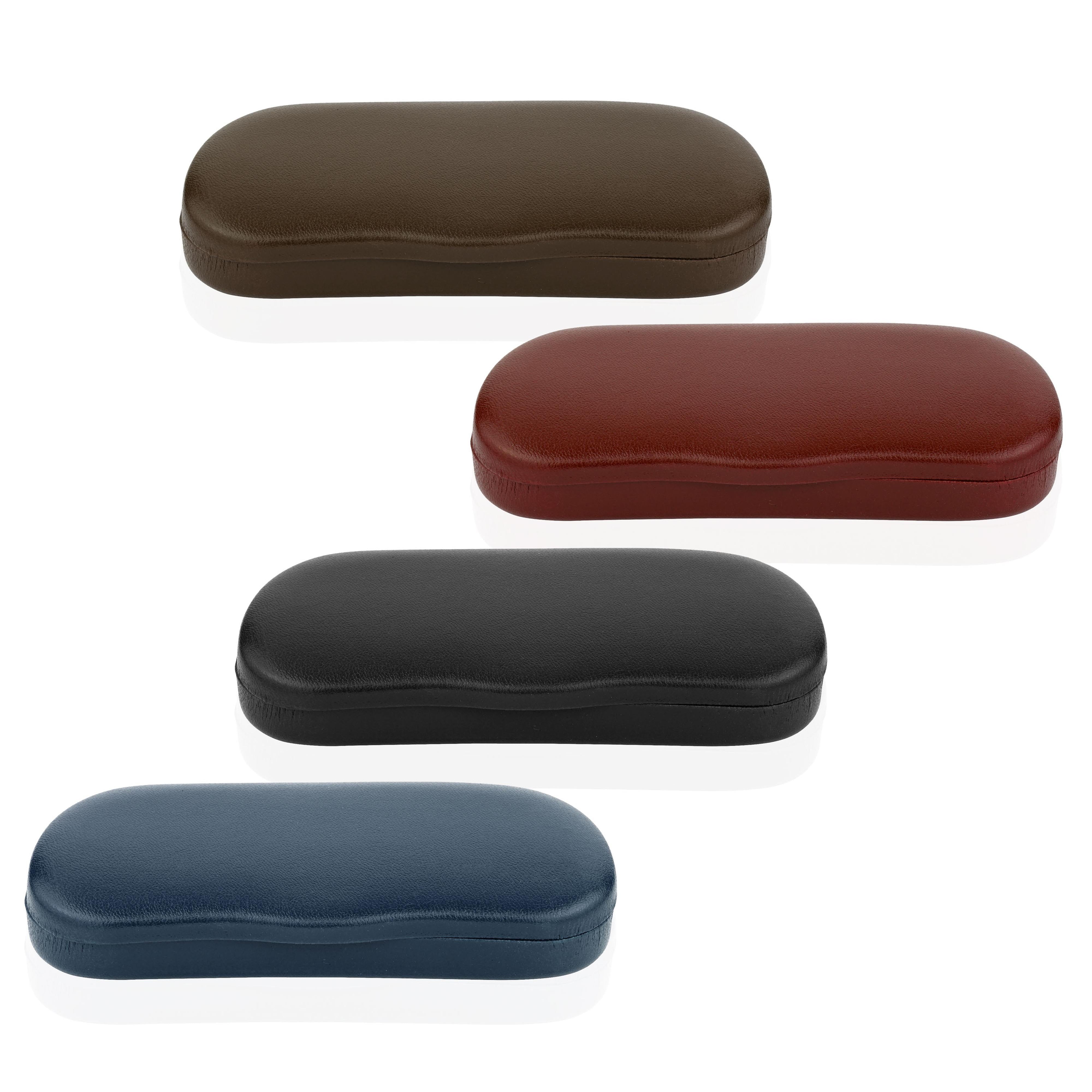 Large Leatherette Clamshell Eyewear Case