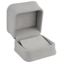Suede Single Earring Box with Matching Suede Interior