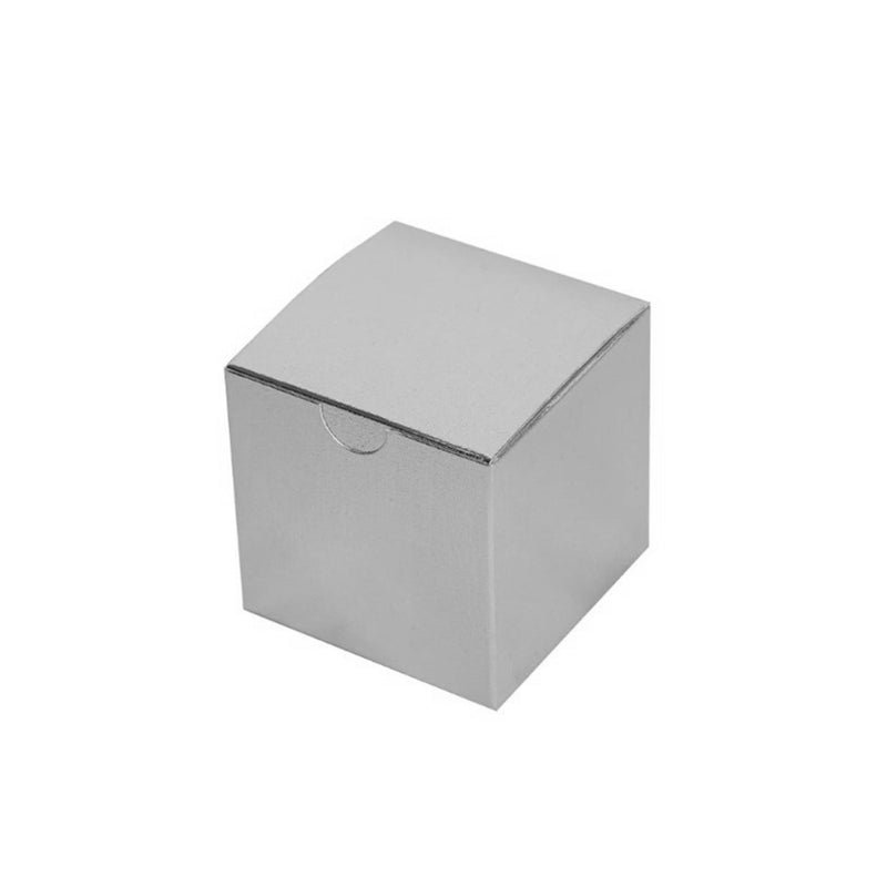 Silver Gloss Pop-Up Boxes - 4" 4" x 4"