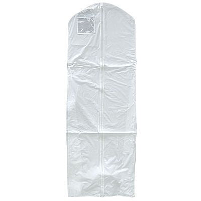 White Bridal Vinyl Zipper Garment Bag