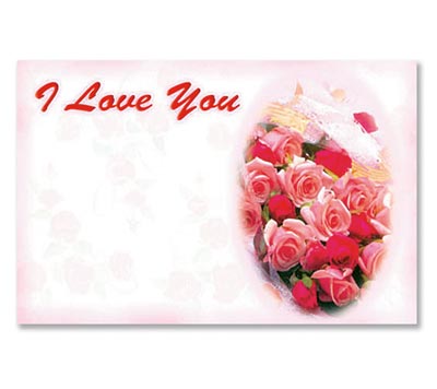 I Love You Gift Tag - 3.5" x 2"