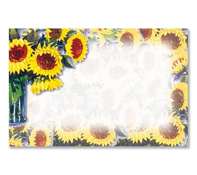 Sunflower Gift Tag - 3.5" x 2"