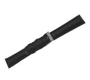 Leather Watch Band Genuine Lizard Black (14mm) Long