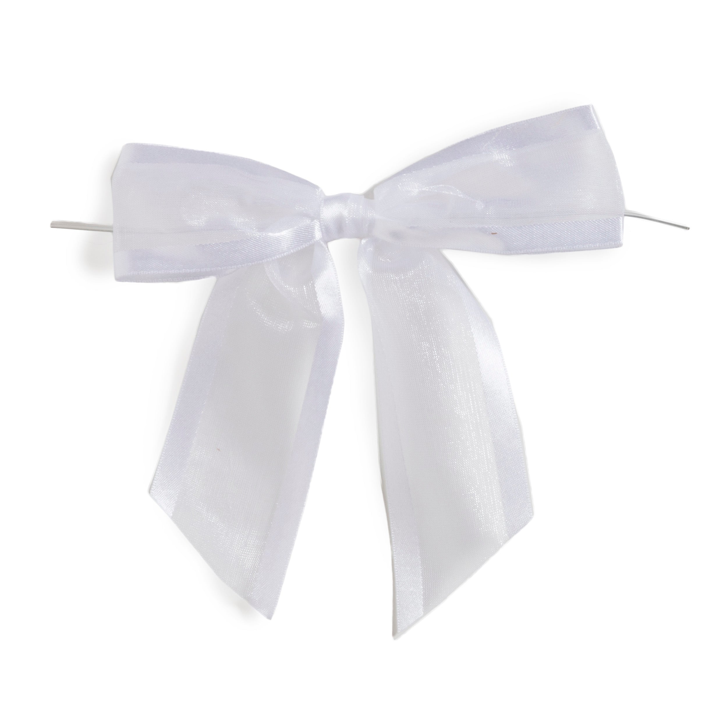 Organza Satin-Edged Bow with Twist Tie