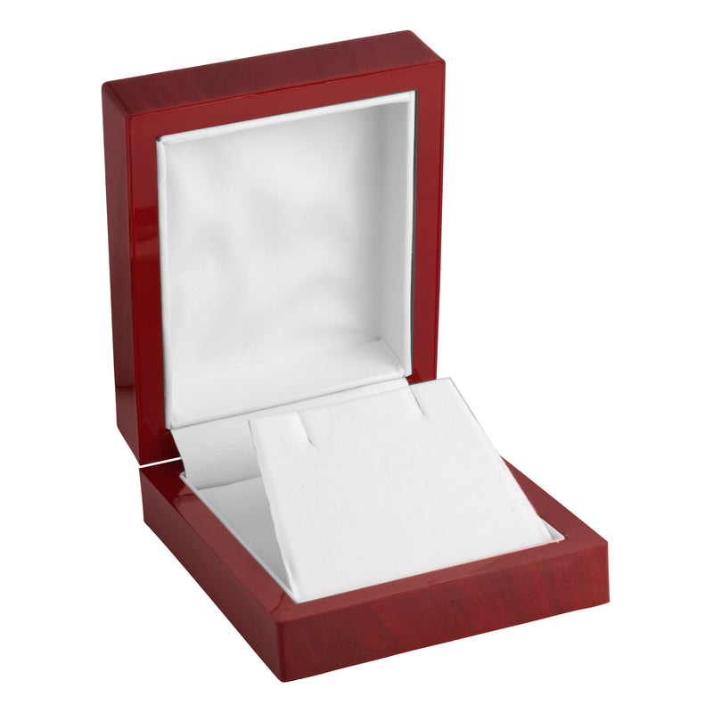 Rosewood Look Universal Box with White Leatherette Interior