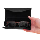 Foldable Triangular Case with Linen Texture