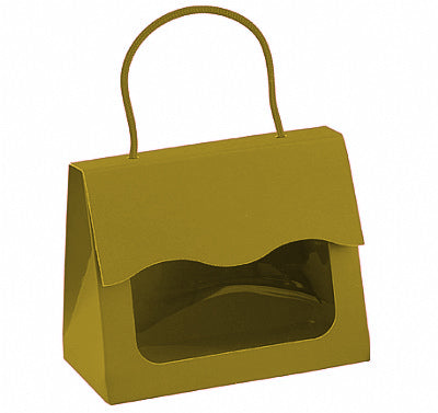 Cardboard Tote Bag with Window Favor Box