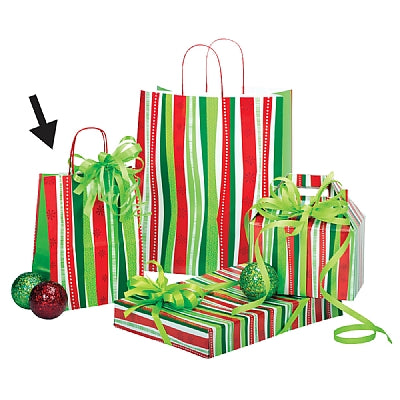 Petite Shopping Paper Bag - Swingin' Stripe